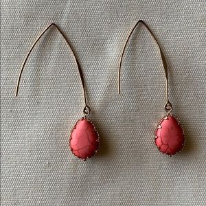 Coral Stone Earrings